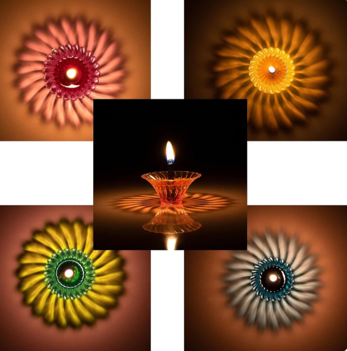 3D Diya 12 Piece Set